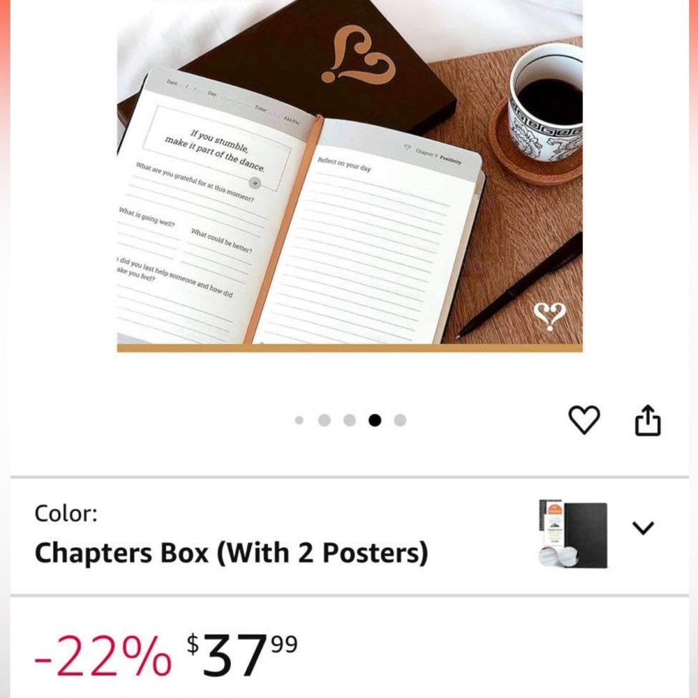 Mindfulness Journal with Heart Logo